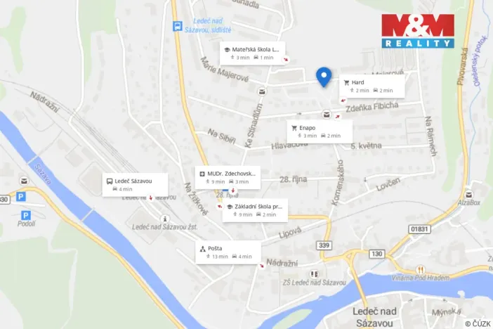 Prodej bytu 3+1, Ledeč nad Sázavou, Marie Majerové, 57 m2