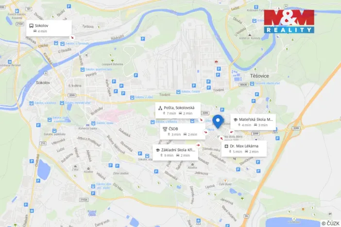 Pronájem bytu 2+1, Sokolov, Marie Majerové, 56 m2