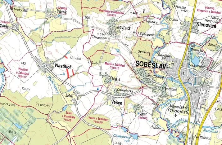 Prodej pole, Vlastiboř, 8919 m2