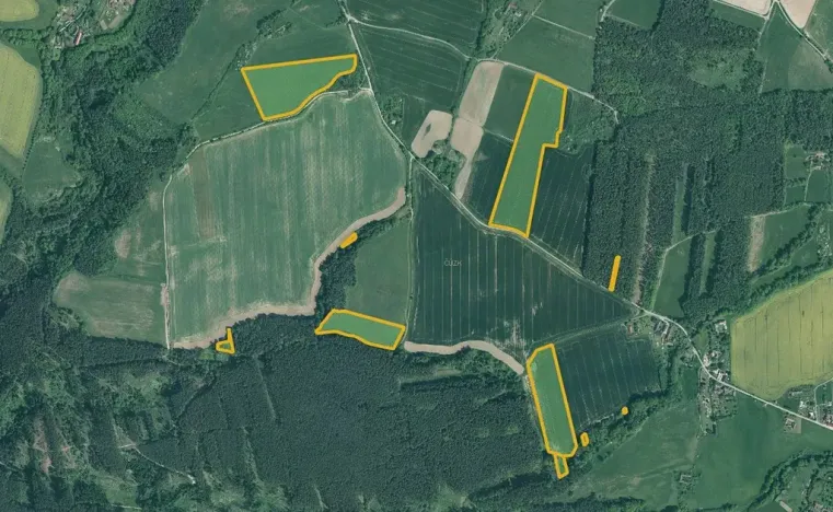 Prodej pole, Slabčice, 77267 m2