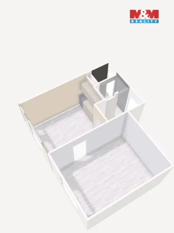 Prodej bytu 1+1, Chomutov, Palackého, 38 m2