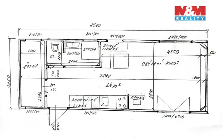 Prodej mobilheimu, Bělčice, Újezdecká, 24 m2