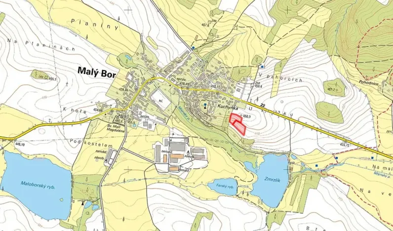 Prodej pole, Malý Bor, 3381 m2