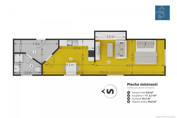 Prodej bytu 1+1, Kladno, P. Holého, 40 m2