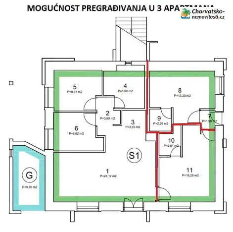 Prodej bytu 5+1, Novalja, Chorvatsko, 109 m2