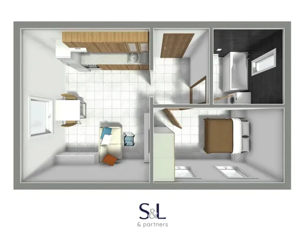 Pronájem bytu 2+kk, Cvikov, Komenského, 39 m2