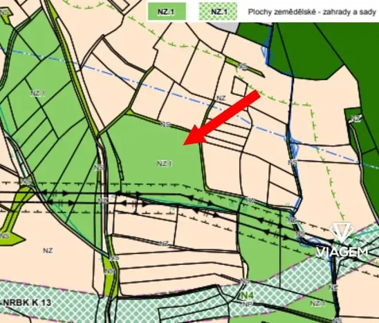 Prodej podílu zahrady, Žitenice, 8343 m2