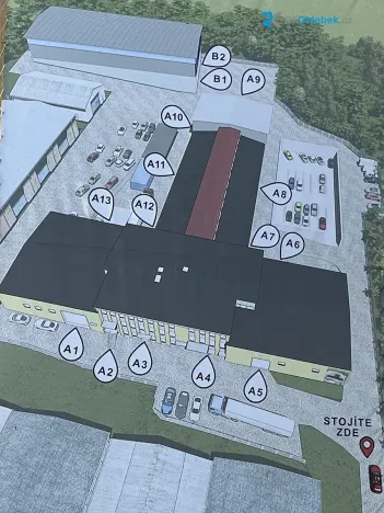 Pronájem skladu, Sedliště, 504 m2