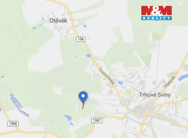 Prodej pole, Trhové Sviny, 1754 m2