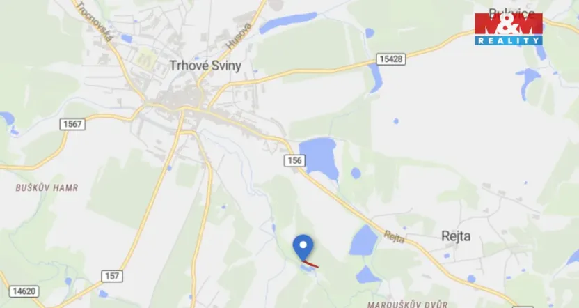 Prodej pozemku, Trhové Sviny, 756 m2