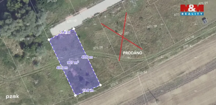 Prodej pozemku pro bydlení, Třebestovice, 907 m2