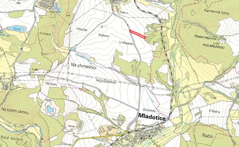 Prodej pole, Mladotice, 10291 m2