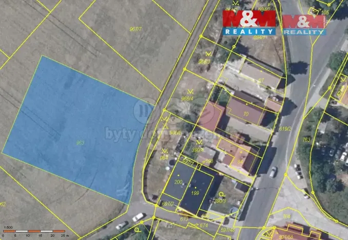 Prodej pozemku pro bydlení, Hrušovany, 1100 m2