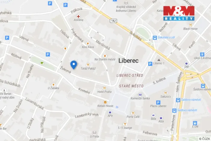 Pronájem kanceláře, Liberec - Liberec I-Staré Město, Železná, 50 m2