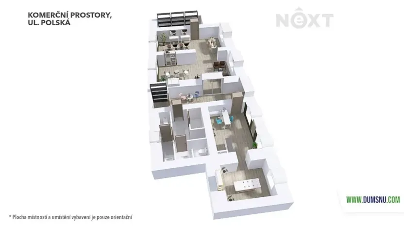 Pronájem obchodního prostoru, Šumperk, Polská, 75 m2