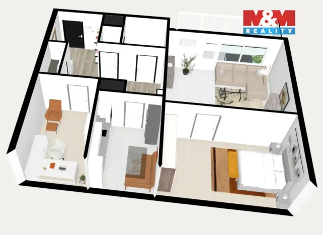 Prodej bytu 3+1, Brno - Starý Lískovec, Dunajská, 66 m2