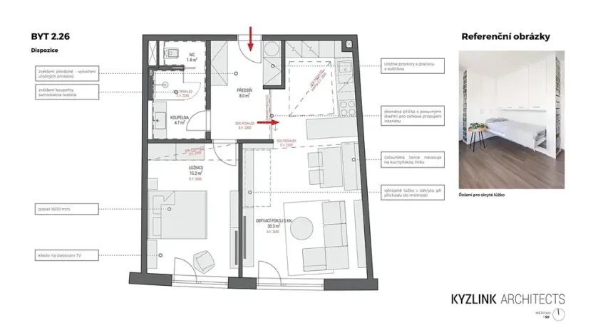 Prodej bytu 2+kk, Brno, Bystrcká, 115 m2