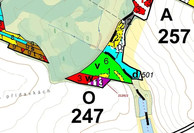 Dražba lesa, Žirovnice, 3636 m2