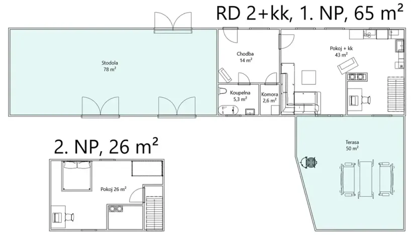 Prodej rodinného domu, Vranová Lhota, 91 m2