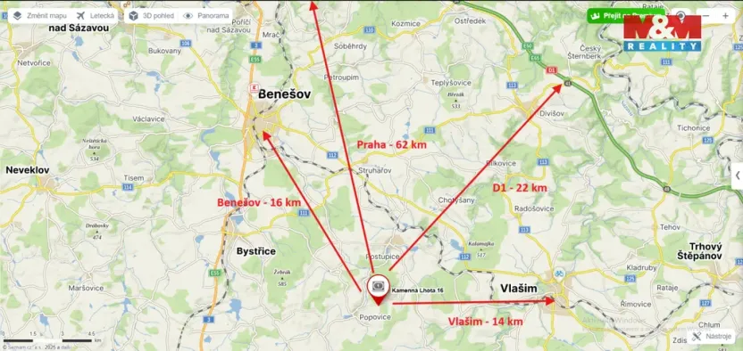 Prodej pozemku pro bydlení, Popovice - Kamenná Lhota, 1373 m2