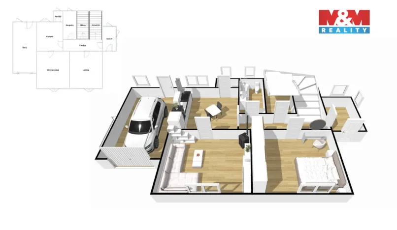 Prodej rodinného domu, Kladruby, 100 m2