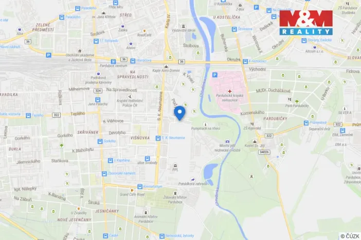 Pronájem bytu 2+kk, Pardubice - Zelené Předměstí, Pod Vinicí, 63 m2