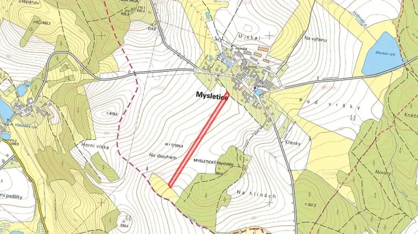Prodej pozemku pro bydlení, Mysletice, 13776 m2