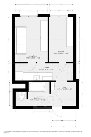 Pronájem bytu 2+1, Plzeň, Hodonínská, 31 m2