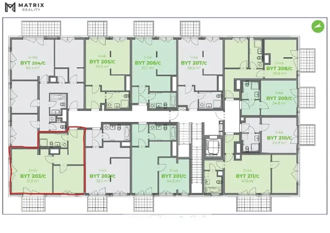 Prodej bytu 2+kk, Kralupy nad Vltavou, Havlíčkova, 52 m2
