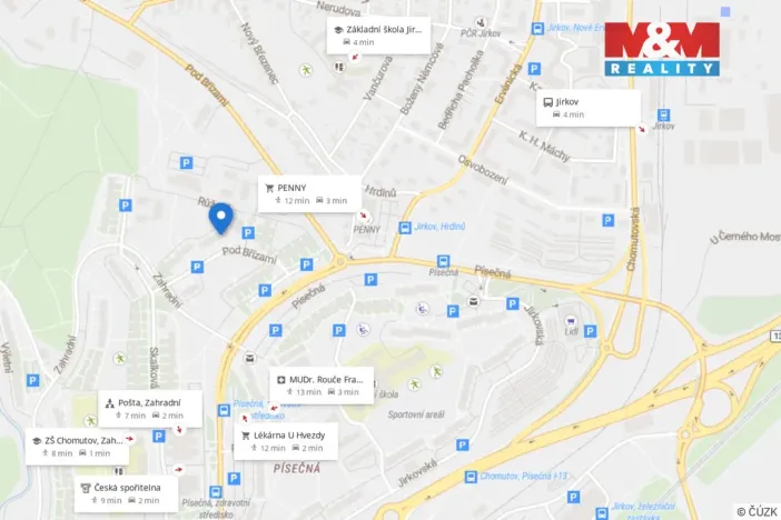 Prodej bytu 3+1, Chomutov, Pod Břízami, 61 m2