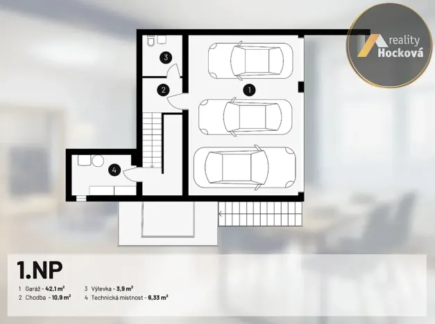 Pronájem bytu 4+kk, Jesenice, Do Potočin, 154 m2