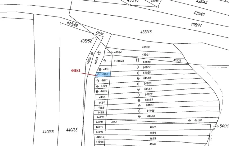 Dražba pozemku, Ivančice, 18 m2