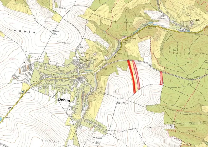 Prodej pole, Deblín, 22602 m2