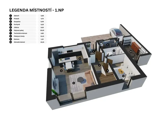 Prodej rodinného domu, Zruč-Senec, 162 m2