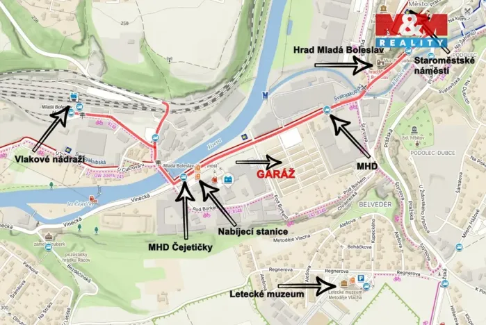 Pronájem garáže, Mladá Boleslav - Čejetice, 18 m2