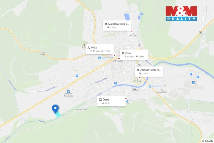 Prodej pole, Čkyně, 3520 m2