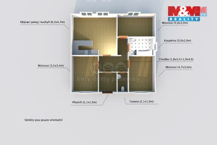 Pronájem rodinného domu, Kyšice, Jižní, 100 m2