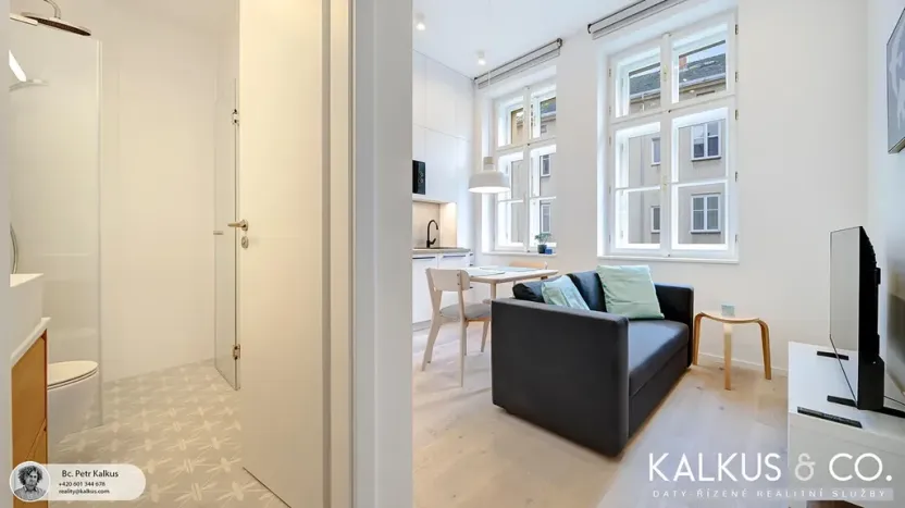 Pronájem bytu 2+kk, Hradec Králové, Eliščino nábřeží, 30 m2