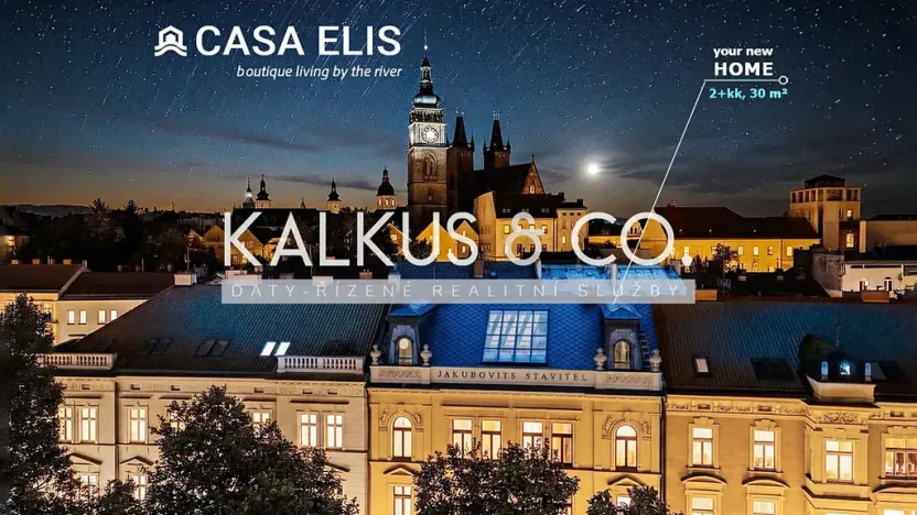 Pronájem bytu 2+kk, Hradec Králové, Eliščino nábřeží, 30 m2