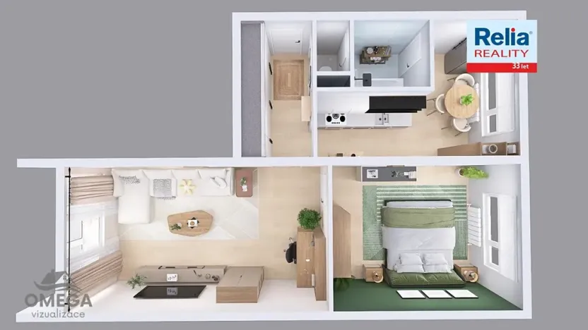 Prodej bytu 2+1, Liberec, Ruprechtická, 62 m2