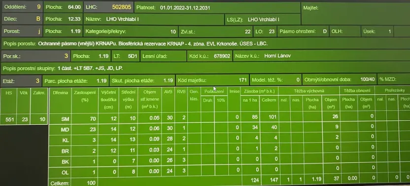 Prodej lesa, Lánov - Horní Lánov, 11269 m2