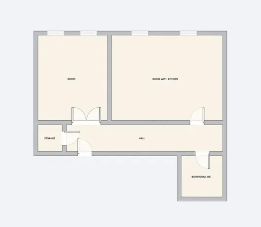 Pronájem bytu 2+kk, Praha - Smíchov, Kroftova, 58 m2