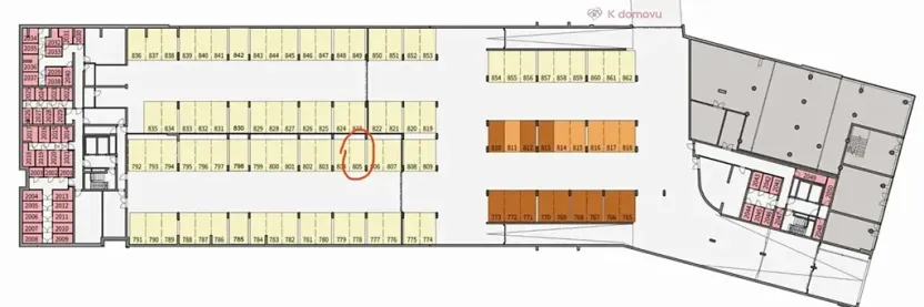 Pronájem garážového stání, Praha - Modřany, Mezi vodami, 16 m2