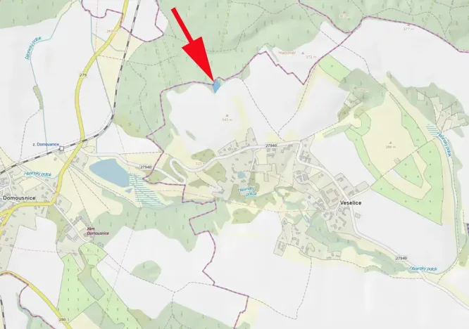 Prodej louky, Veselice, 1683 m2