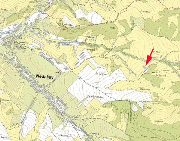 Prodej podílu louky, Nedašov, 346 m2