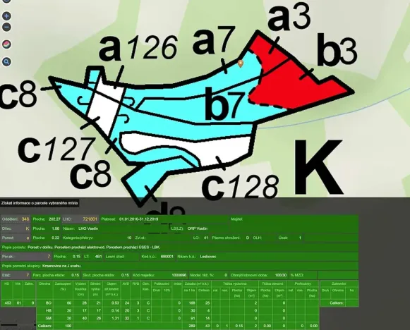Prodej lesa, Leskovec, 6606 m2