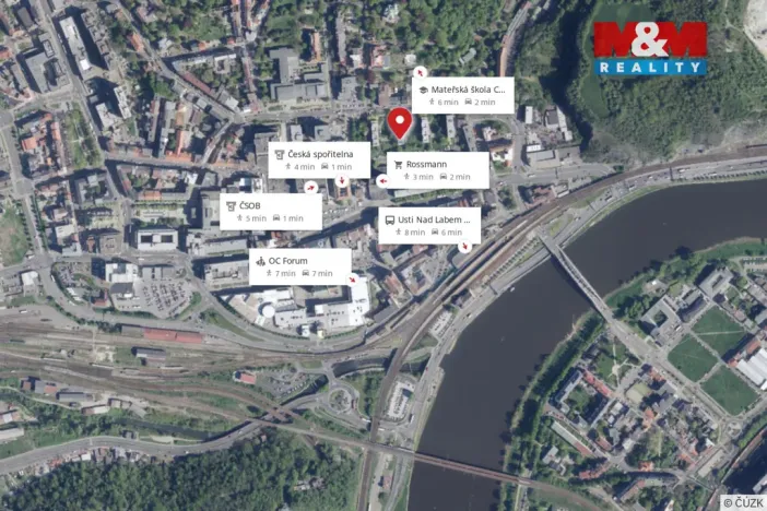 Prodej bytu 3+1, Ústí nad Labem - Ústí nad Labem-centrum, Velká Hradební, 52 m2