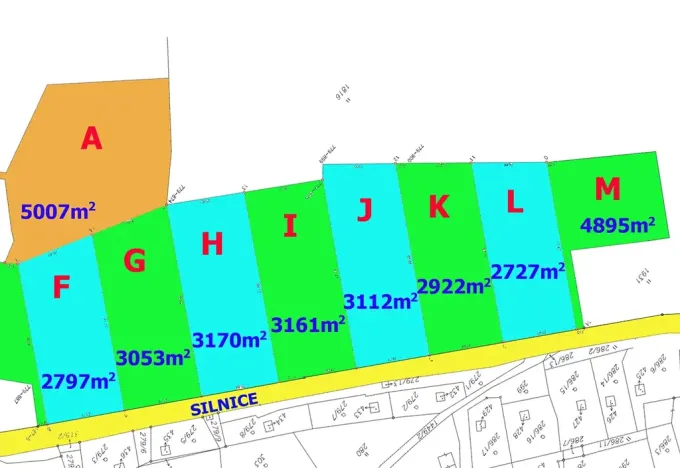 Prodej louky, Liberec, 2727 m2