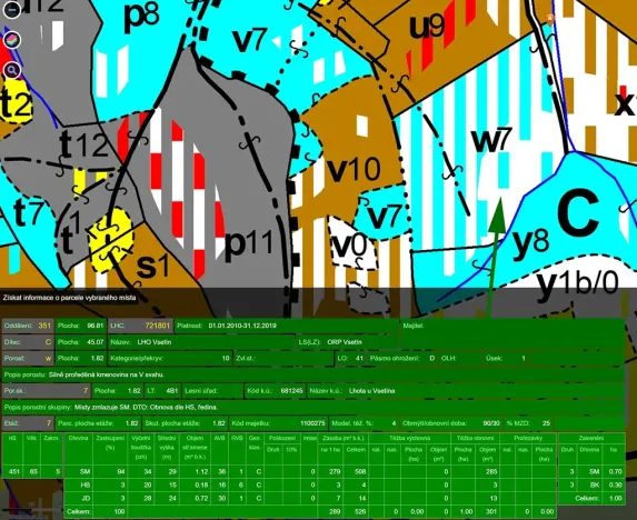 Prodej lesa, Lhota u Vsetína, 16820 m2