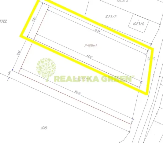 Prodej pozemku pro bydlení, Ostrata, 1191 m2